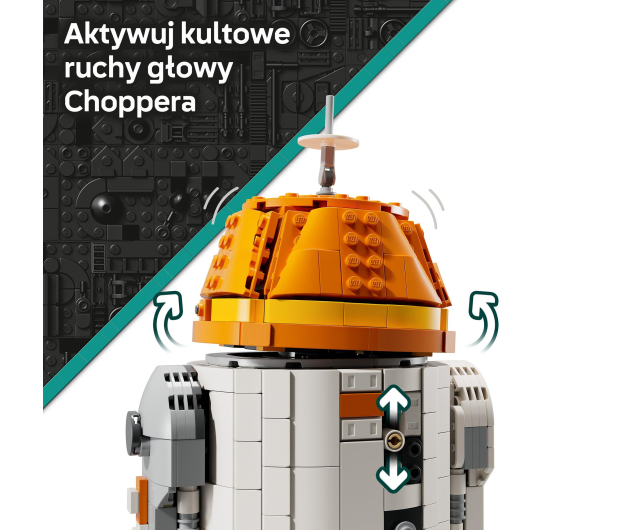 LEGO Star Wars 75416 Droid astromechaniczny Chopper (C1-10P)™ - 1308217 - zdjęcie 6